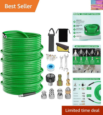 #ad Sewer Jetter Kit for Pressure WasherWater Jet Drain Cleaning Hose with Corne... $170.59