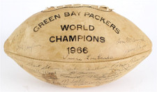 1966 Super Bowl I Champion Green Bay Packers Signed Football (47 Sigs) w/JSA