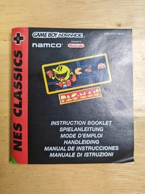 Gameboy Advance Game Pac-Man NES Classics 2004 GBA. Boxed with Manual