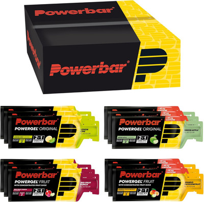 Powerbar - Powergel Multiflavour Box - 12X41G - High Carb Energie Gele - 2:1 Koh