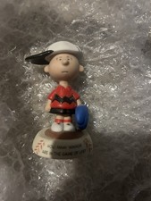 Peanuts gallery hallmark seventh inning stretch figurine Charlie Brown 2000 READ