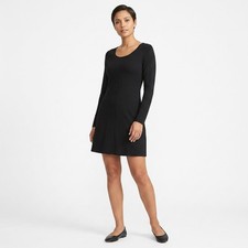 Yoana Baraschi Viscose Blend Made in USA Black Short Stretch Dress Women Size L