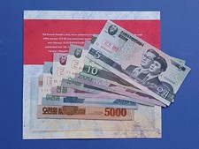 Set 7 banknotes 5-5000  Specimen  2002-2013  UNC in the booklet