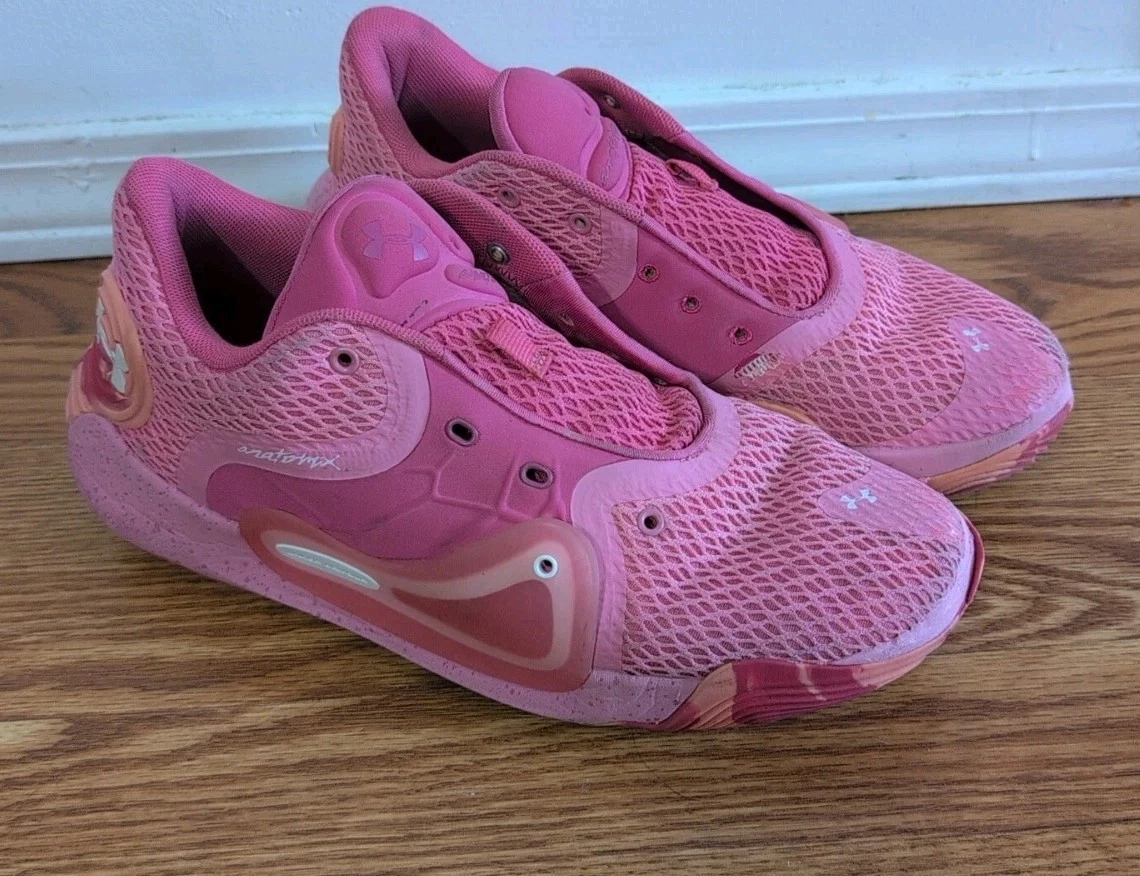 Under Armour Anatomix Spawn 2 Basketball Shoes Men’s Sz 9.5 Women’s Sz 11 Under Armour Anatomix Spawn 2 Basketball White Pink Men main image 2