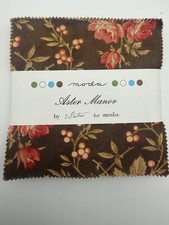 Moda Aster Manor 3 Sisters 5  Charm Pack 42 Quilt Cotton Fabric Square OOP Rare
