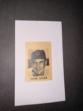 Hank Sauer, CUBS, Vintage 1954 Photo Card, 3x5 Size
