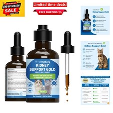 2oz Kidney Support Gold for Cats - Natural Immune Function Booster Liquid