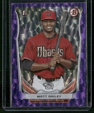 2014 Bowman Draft #DP95 Matt Railey Purple Ice #/99