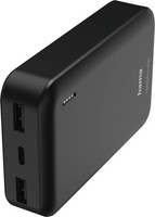 Hama Powerbank 201708 Powerpackpocket 10 Schwarz 10.000 Mah 2X Usb A Port