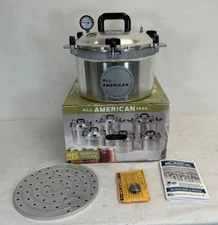 Used -All American 1930 15.5 qt. Pressure Cooker with 1 Rack -FREE S/H