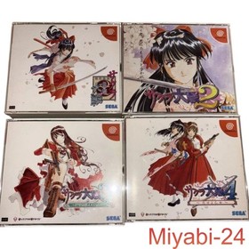 Dreamcast Game Set Sakura Wars, Resident Evil, Pop'n Music, DDR, Gd2, Used