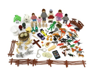 Sandtray Play Therapy Basic Starter Kit - 100+ Teile