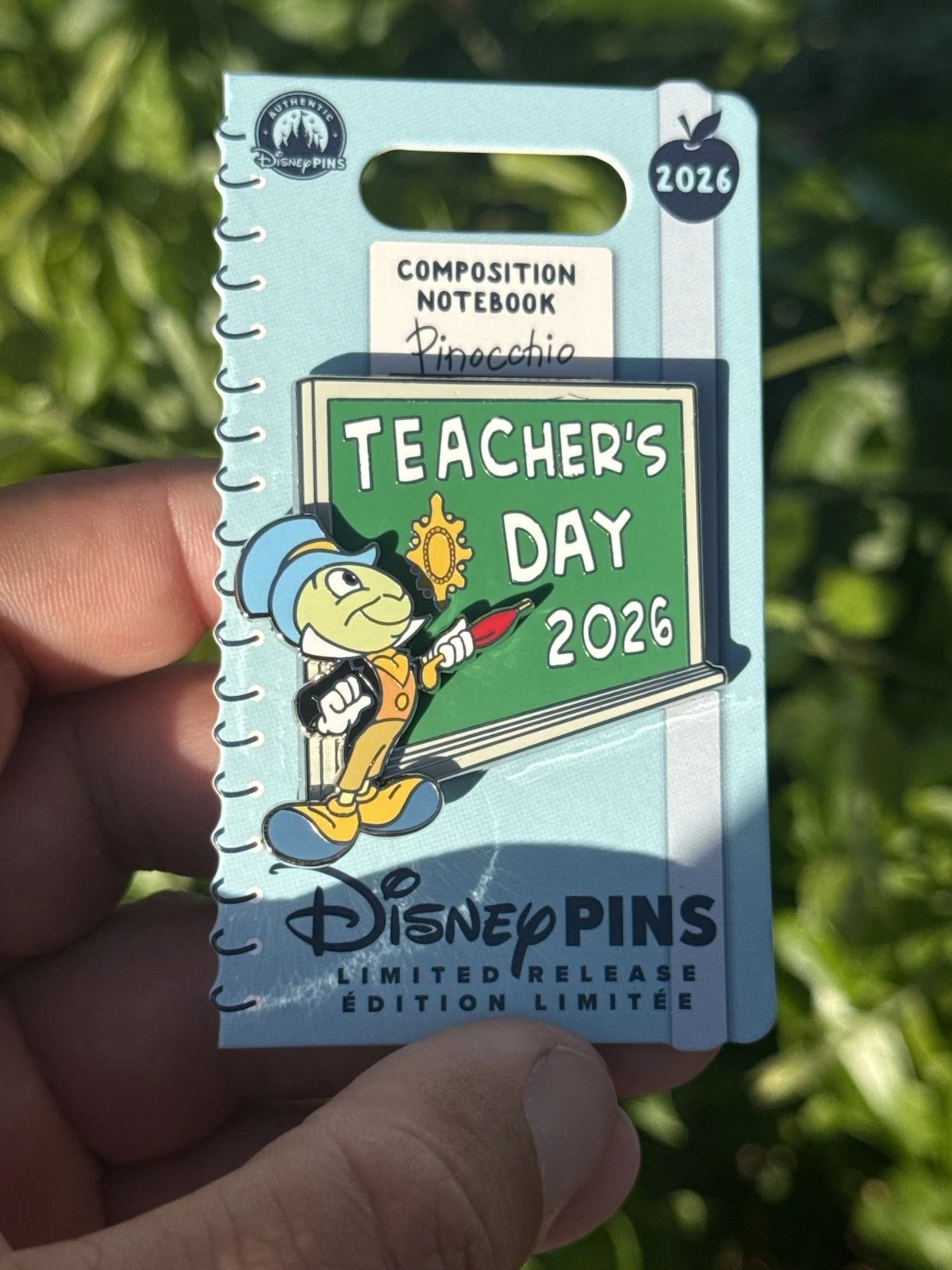 Teachers Day 2026 Disney Parks WDW Pin Jiminy Cricket