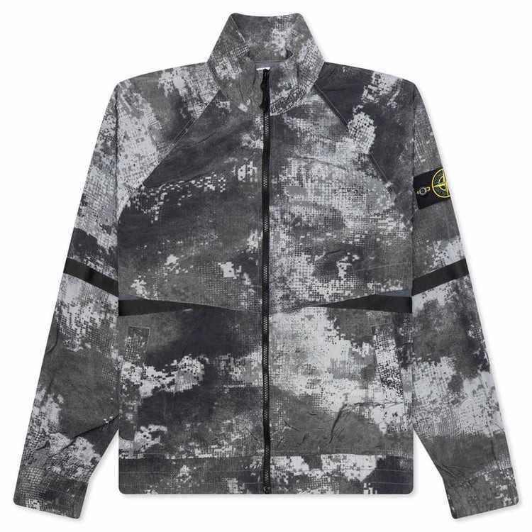 Stone Island Dissolving Grid Camo On Econyl Regenerated Nylon Jacket