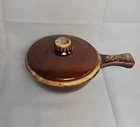VTG Hull Brown Drip Oven Proof  Casserole Dish Bakeware with Handle USA