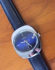 Lanco - orologio uomo manuale Swiss Made - data e splendido quadrante blu