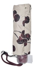 Coach UV Protection Mini Umbrella with Cherry Print Silver Chalk Multi CDF36 NWT
