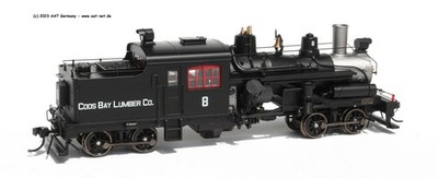 Rivarossi H0 HR2947 - 2-Truck Heisler Steam Coos Bay Lumber Co. #8, NEU & OVP