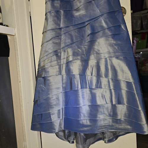 Abito lungo Rina Di Montella taglia 4 nuovo con etichette formale blu raso occasioni speciali - Foto 6 di 9