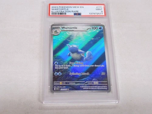 2023 Pokemon S&V 151 MEW RARE Illustration #171 Wartorle HOLO IR PSA 9 MINT
