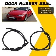 New For 1992-1995 Honda Civic Eg Coupe Front Door Sub Seal Pair Left Right New For 1992-1995 Honda Civic Eg Coupe Front Door Sub Seal Pair Left Right