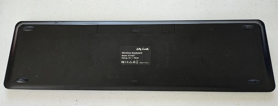 Black Wireless USB Keyboard and Mouse Combo, Jelly Comb 2.4GH IWG-WJTZ02 W Bat - Image 2 of 2