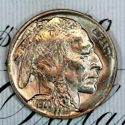 * 1920-P * SUPERB+ GEM BU MS BUFFALO NICKEL * FROM ORIGINAL COLLECTION