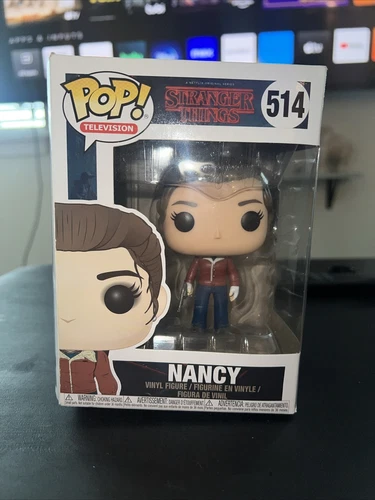 Funko Pop! Vinyl: Stranger Things - Nancy Wheeler (w/ Gun) #514 Damaged Box