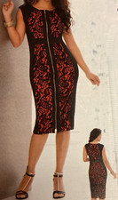 size small Choalondra Zip Up Dress wedding formal church by Ashro new