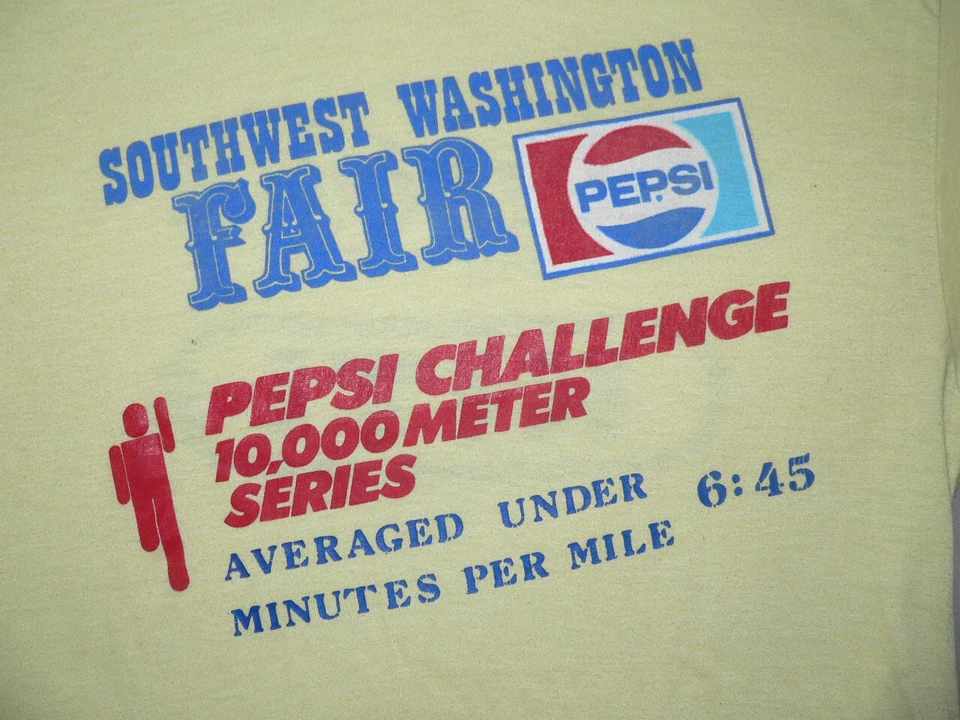 VTG 80S PEPSI CHALLENGE T SHIRT M SW WA FAIR CHEHALIS KITI RADIO SINGLE STITCH - Image 2 of 4