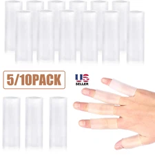 10Pcs Finger Sleeves Protectors Silicone Finger Sleeve Gel Finger Sleeve Pro USA