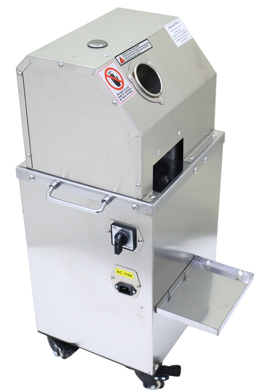 110V Electric/Hand Crank Vertical Sugarcane Juicer Machine Sugar Cane Extractin