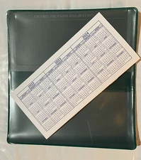 1 NEW Hunter Green VINYL CHECKBOOK COVER W/DUPLICATE FLAP + 1 CHECKBOOK REGISTER