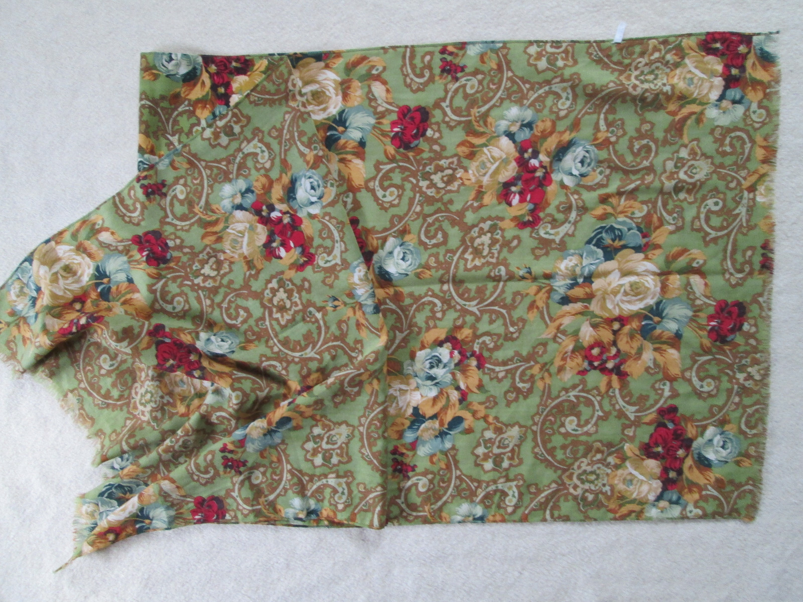 Écharpe Femme Vintage En Pure Soie Bleue - TBEG - 22x175 Cm
