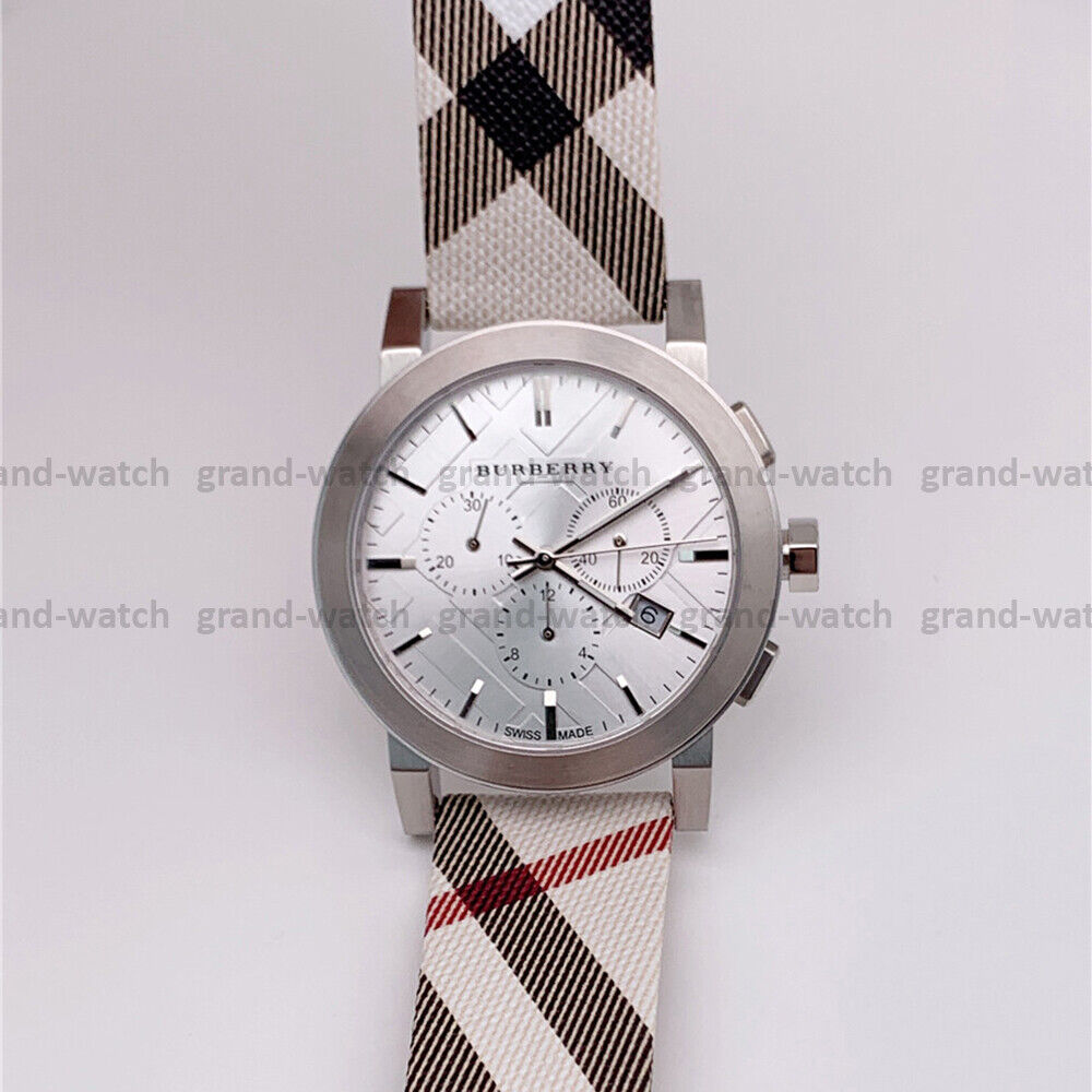 New Burberry BU9357 Nova Chronograph Leather Strap Casual New Burberry BU9357 Nova Chronograph Leather Strap Casual