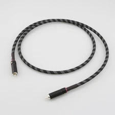 75 Ohm HiFi RCA Cable Silver Plated HD Digital Coaxial Interconnect Signal Cord