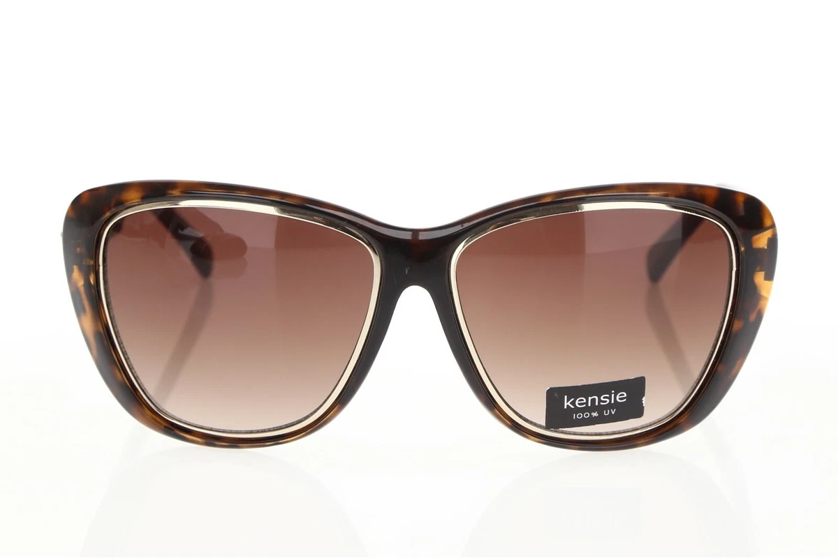 Kensie Sunglasses Womens Tortoise Colorful Floral Temples OLMPDT00 DT Brown Lens Kensie Sunglasses In Women main image 3