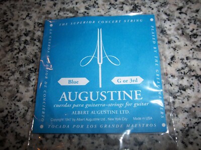 AUGUSTINE BLUE G OR 3RD GUITAR STRING - NEW
