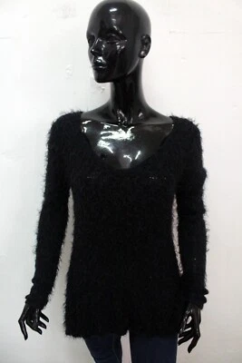 GUESS Pull Femme Taille M Logo Noir Hiver - Photo 1/4