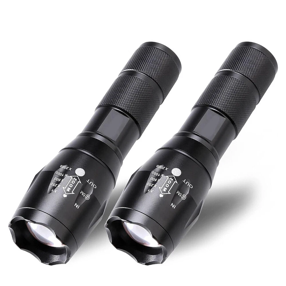 Lampe Torche LED Rechargeable Haute Puissance 1000000LM - étanche - Pour Chasse, Camping, Randonnée