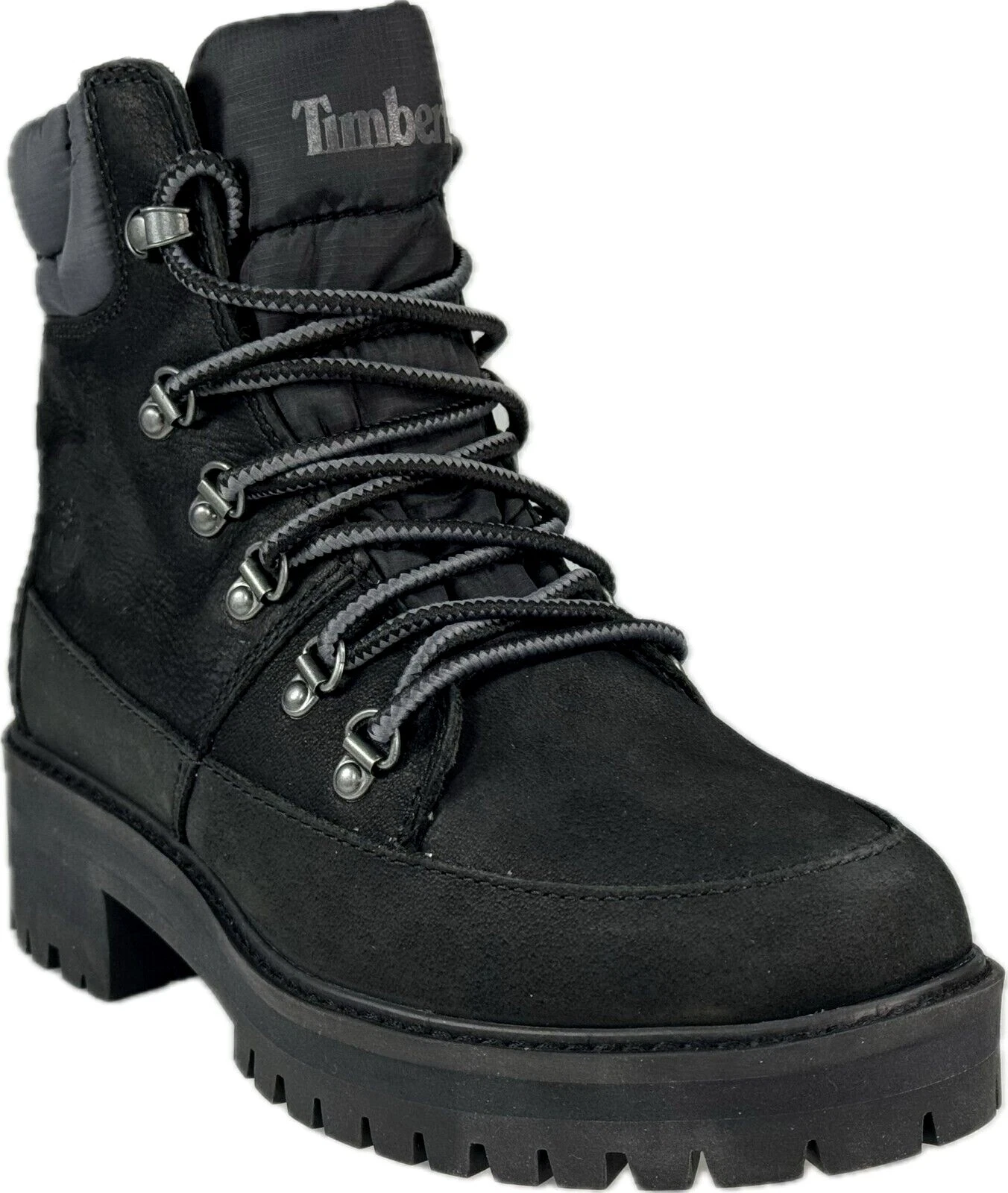 Stivali impermeabili Timberland donna in pelle nabuk neri taglia 7 A2ez8