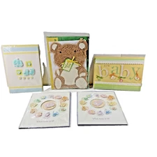 NEW ESTATE 5X Paper Magic NEW BABY Embellished 3D Greeting Cards