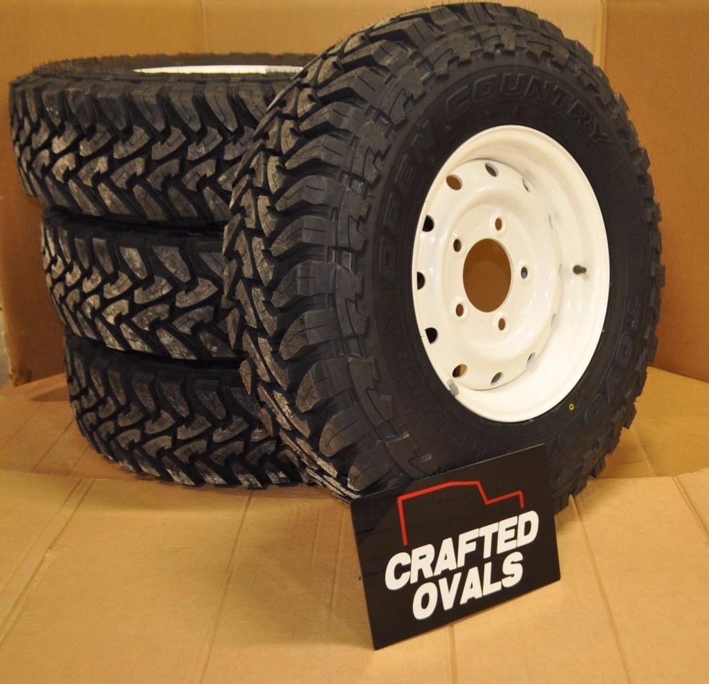 Toyo Open Country M/T 235/85r16 & Wolf Style Steel rims to fit LR