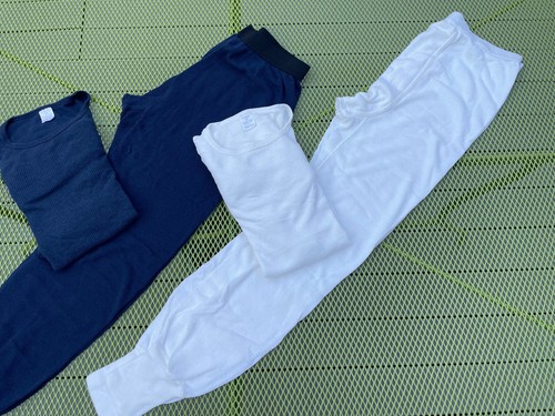 4 MENS J.E. MORGAN S & M THERMAL LONG JOHN SHIRT & PANT UNDERWEAR SETS SLEEPWEAR - Picture 15 of 15