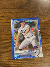 2021 Bowman Chrome Sapphire Nick Bitsko #BCP-143 Tampa Bay Rays