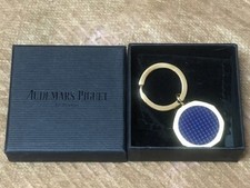 Audemars Piguet Keychain Keyring Gold Blue Royal Oak bag charm 1124047949HA