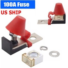 100A 58V Convenient&Efficient Battery Fuse Terminal Fuse Block Kit for Caravans