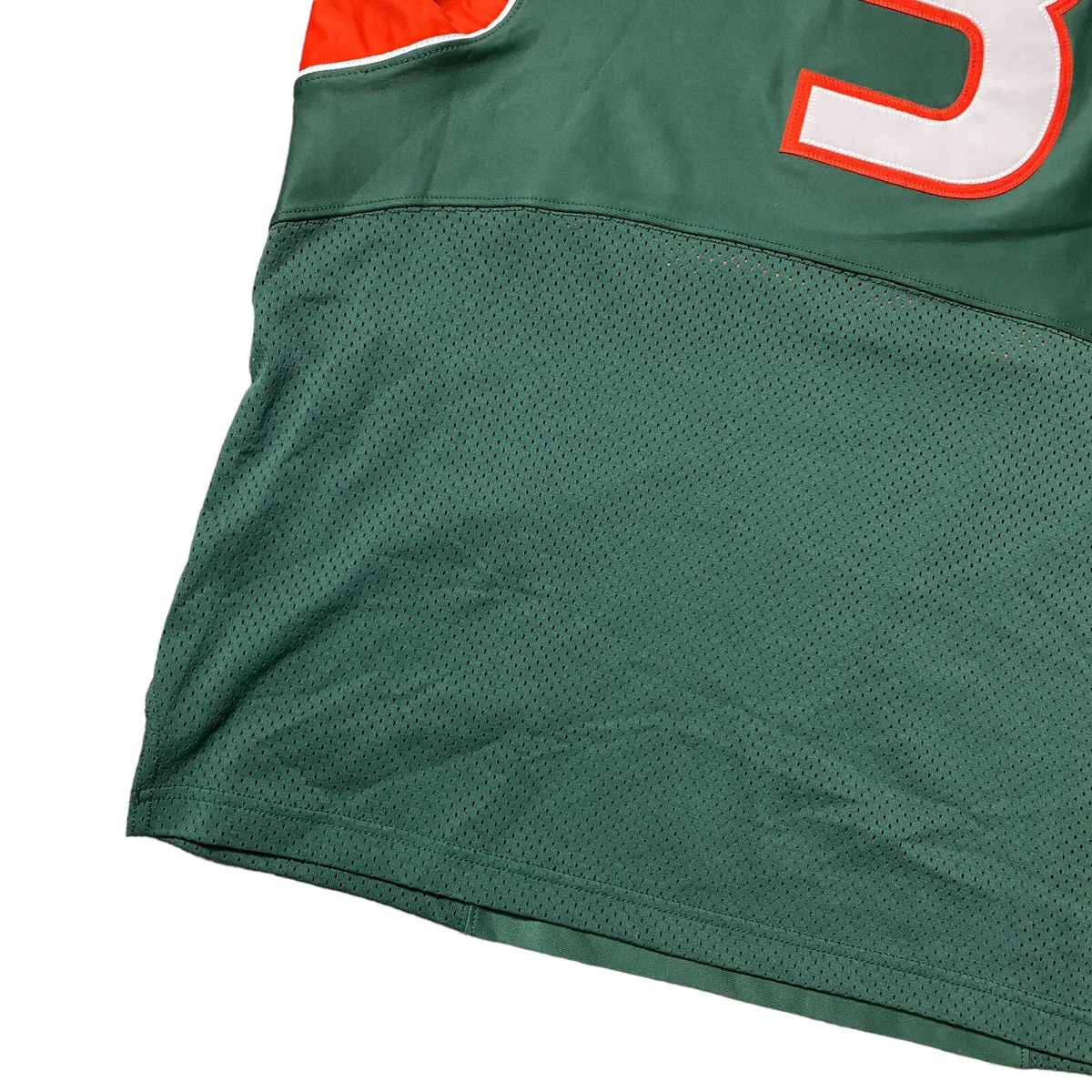 Vintage Nike Team Miami Hurricanes #3 Football NCAA Jersey