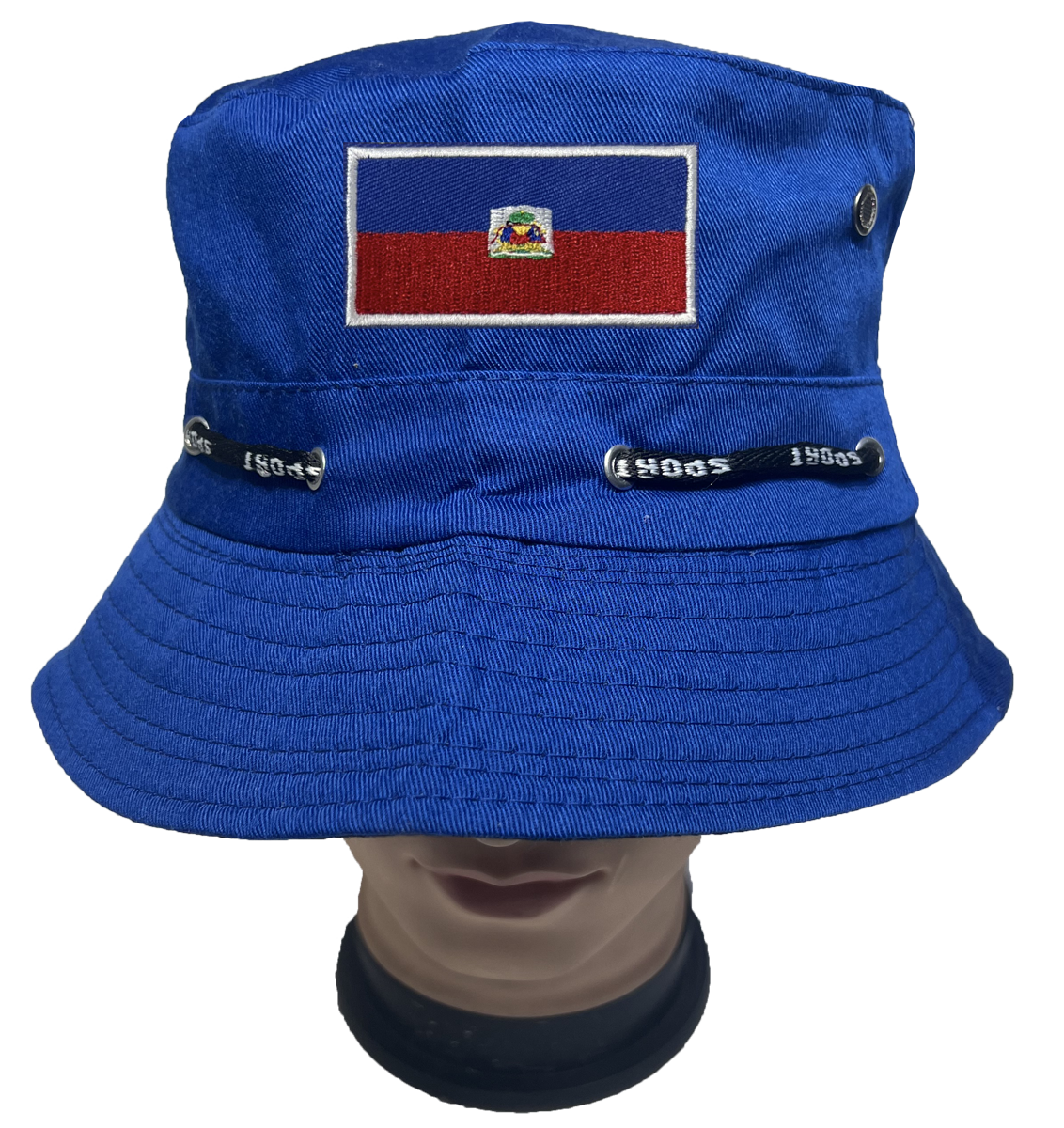 HAITI FLAG Bucket Hat Boonie Cap Fishing Brim Visor Sun Camping