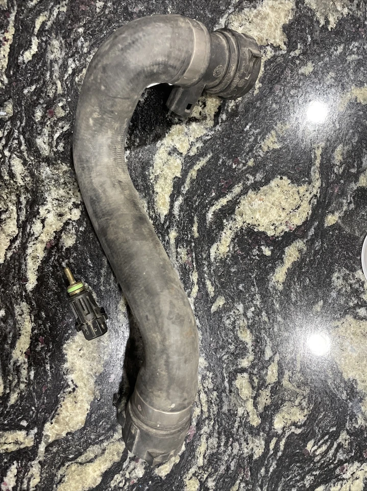 04 BMW 325ci E46 MONTAJE MANGUERA RADIADOR REFRIGERANTE INFERIOR FABRICANTE DE EQUIPOS ORIGINALES CON SENSOR DE TEMPERATURA Foto 4 de 4